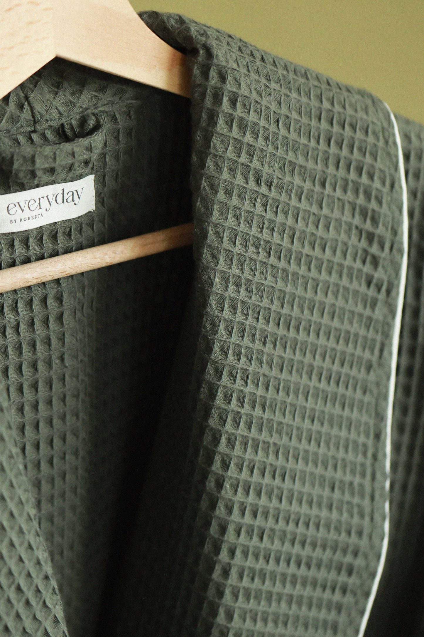 Men's waffle cotton robe