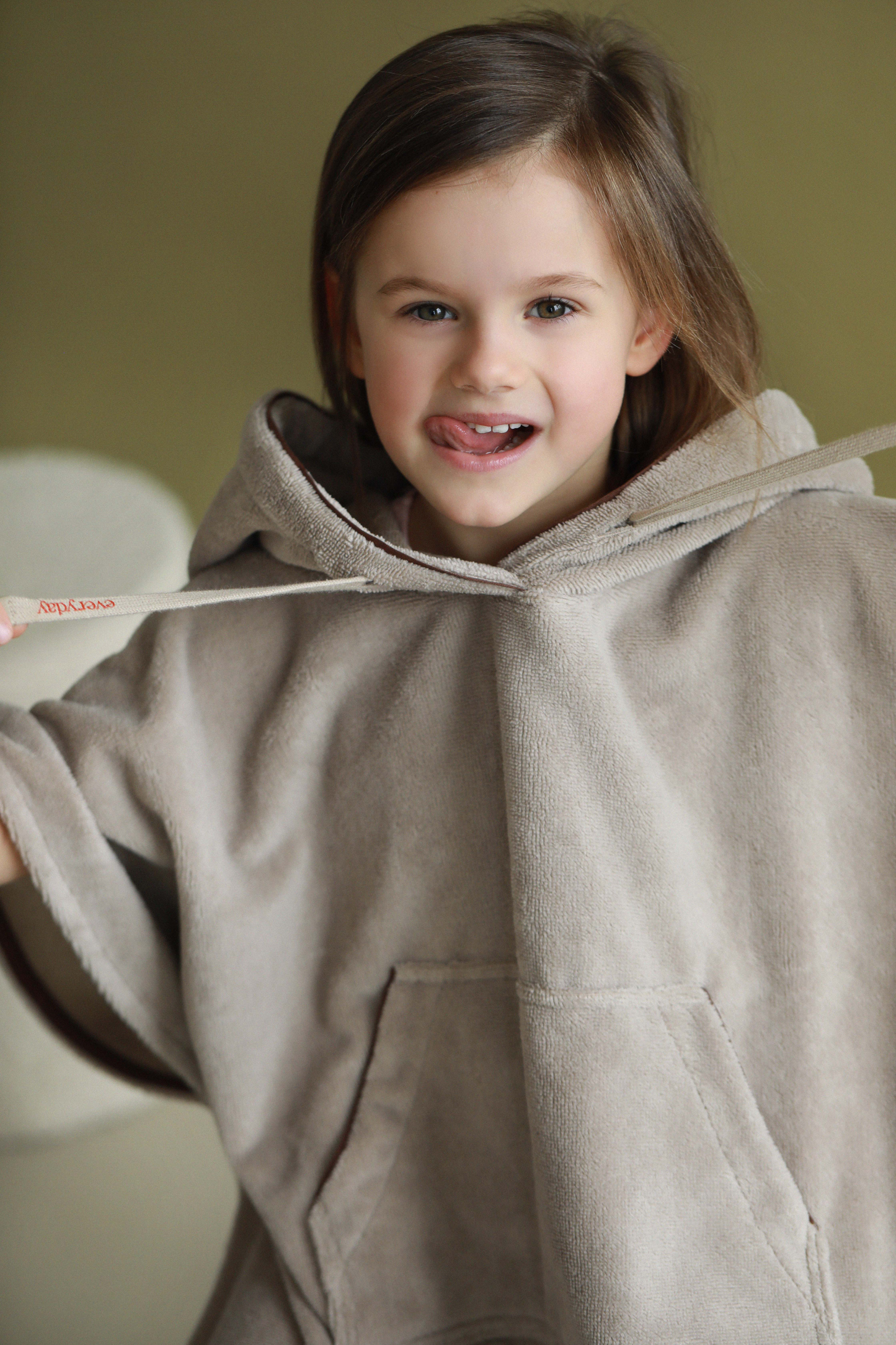 Bamboo-cotton poncho