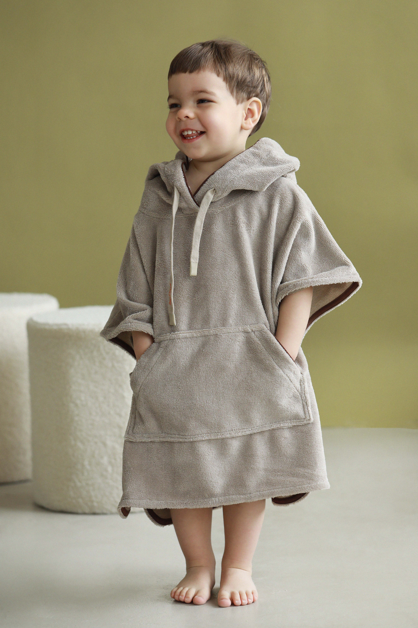Bamboo-cotton poncho