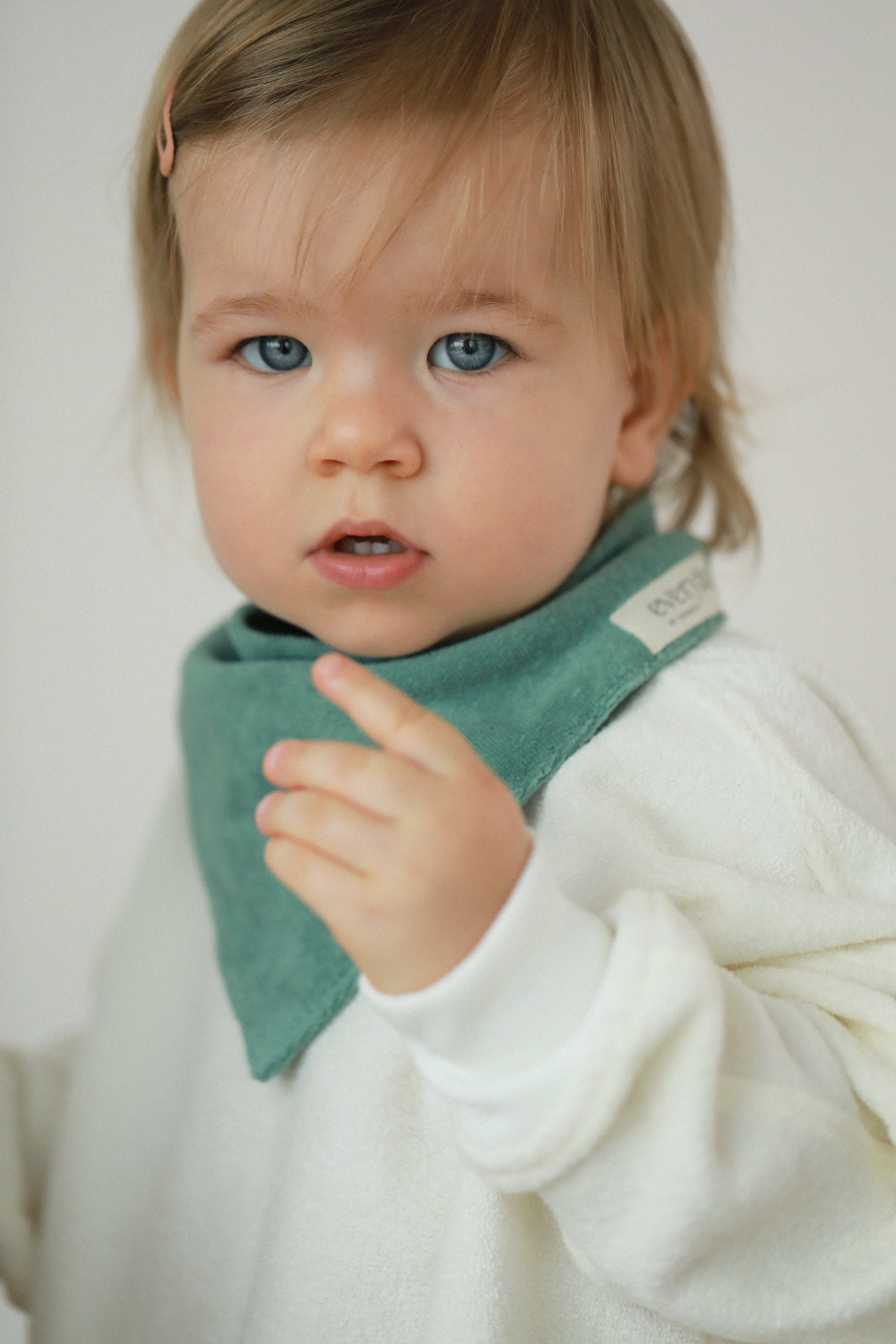 Everyday by Roberta baby bandana bib in green colour