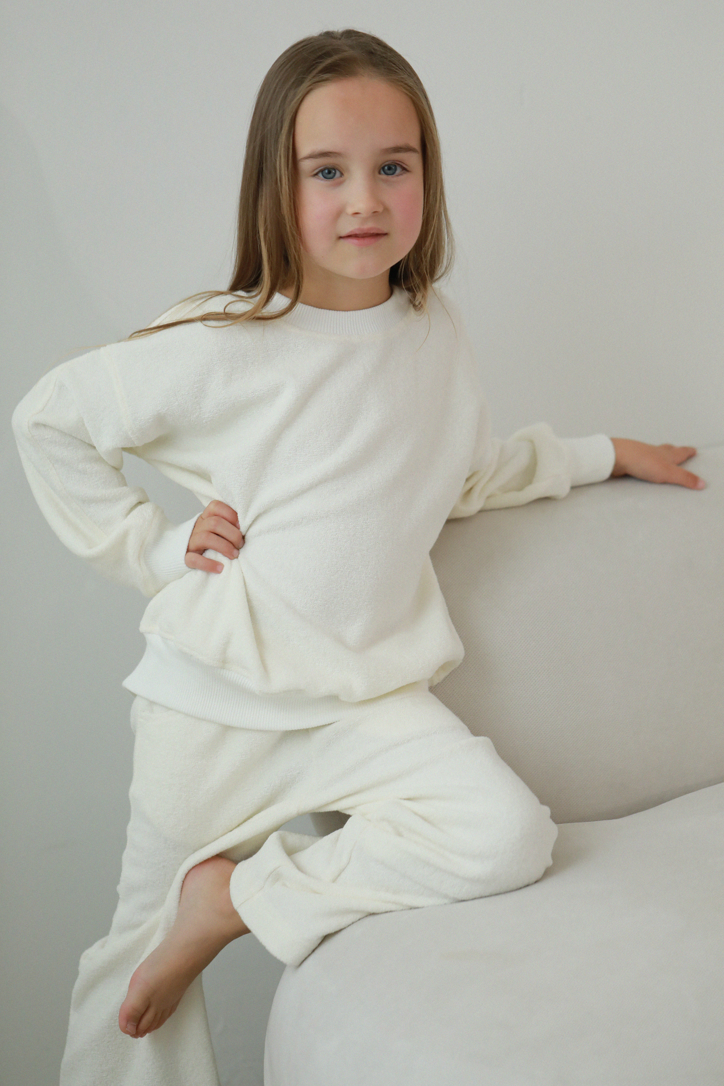 Everyday by Roberta kids bamboo track suite in white colour