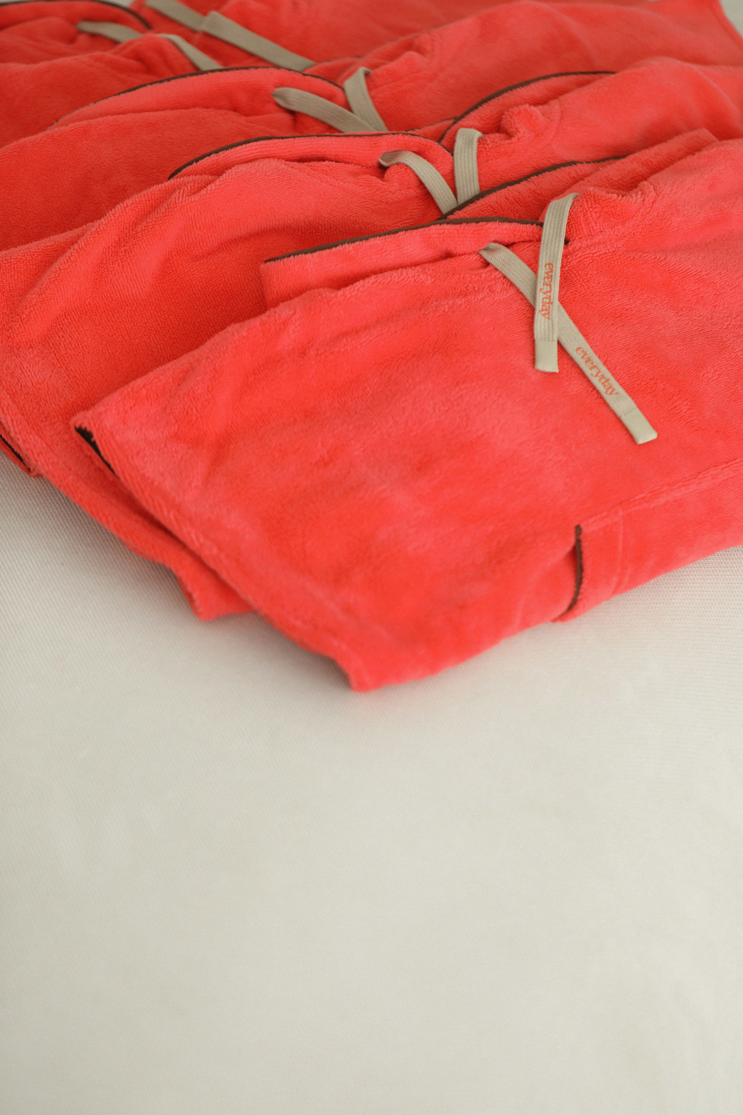 Everyday by Roberta kids bamboo and cotton poncho in coral colour