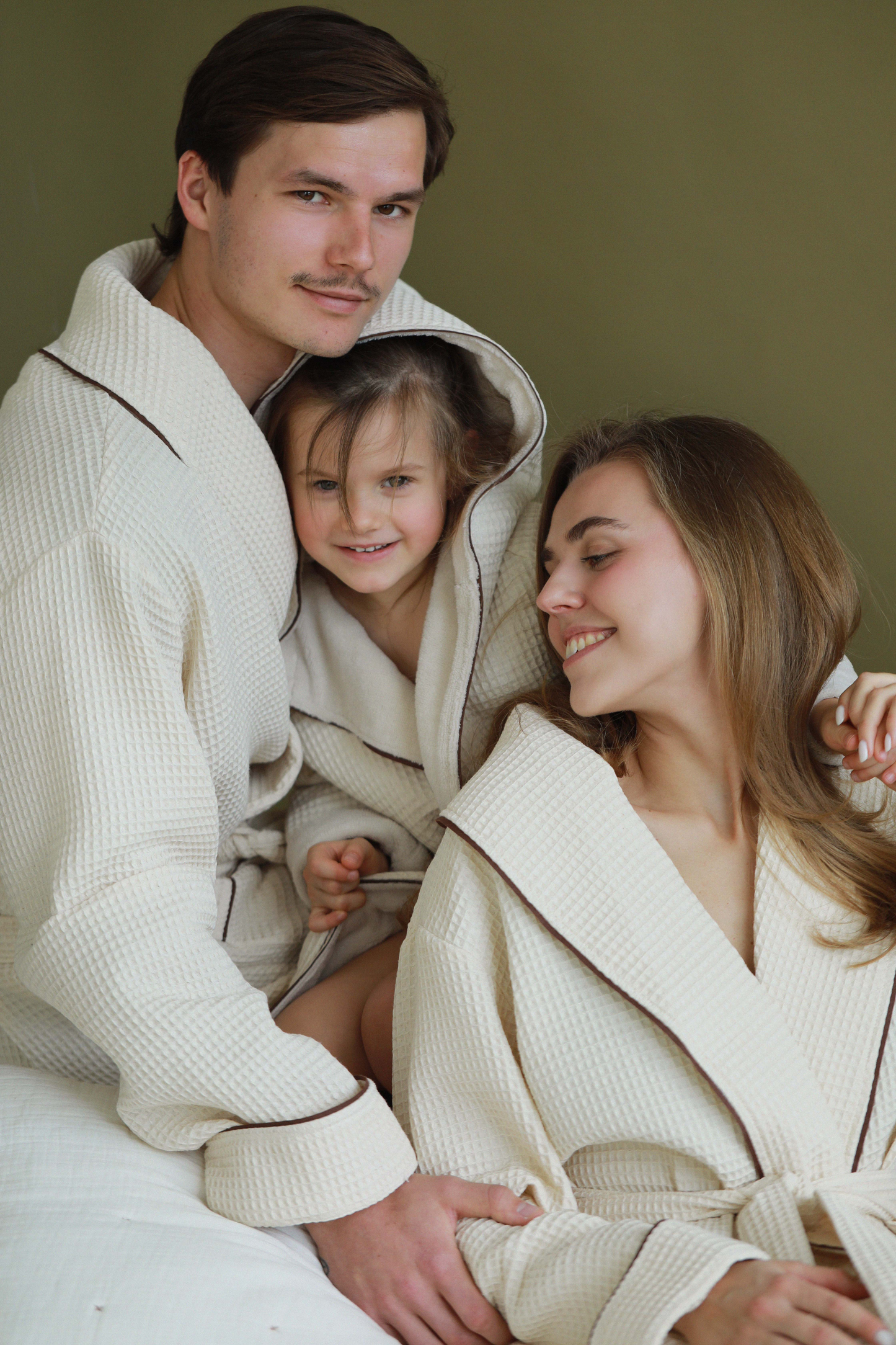 Men's waffle cotton robe