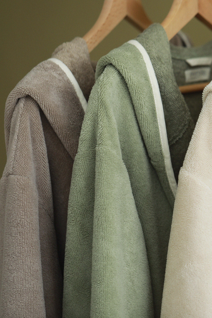 Women's bamboo-cotton robe