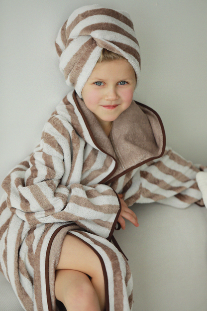 Children's bamboo-cotton hair towel