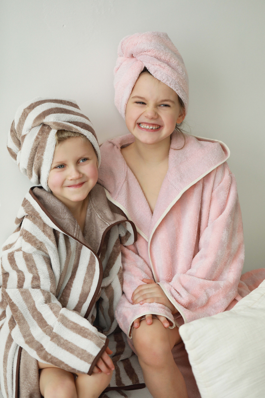 Children's bamboo-cotton hair towel