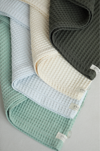 Waffle hair towel