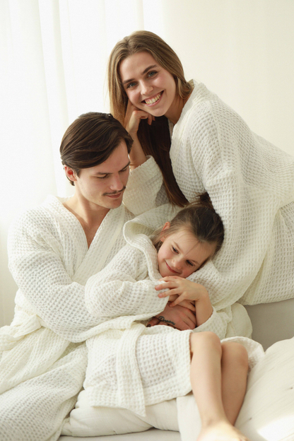 Unisex honeycomb robe