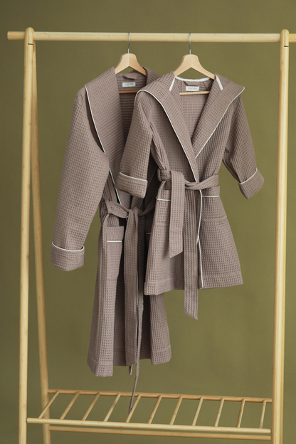 Waffle robe for children
