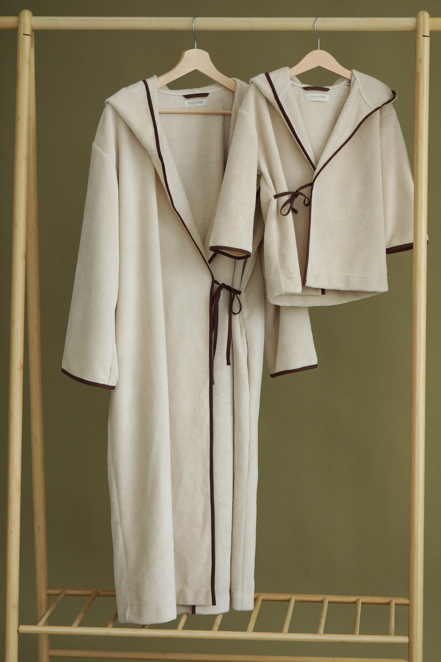Women's bamboo-cotton robe
