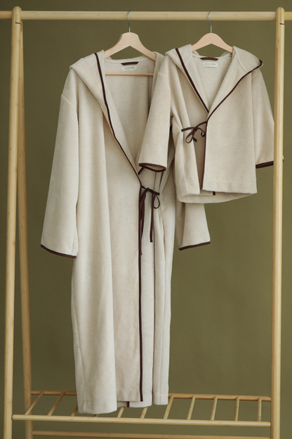 Women's bamboo-cotton robe