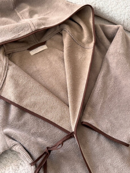 Women's bamboo-cotton robe