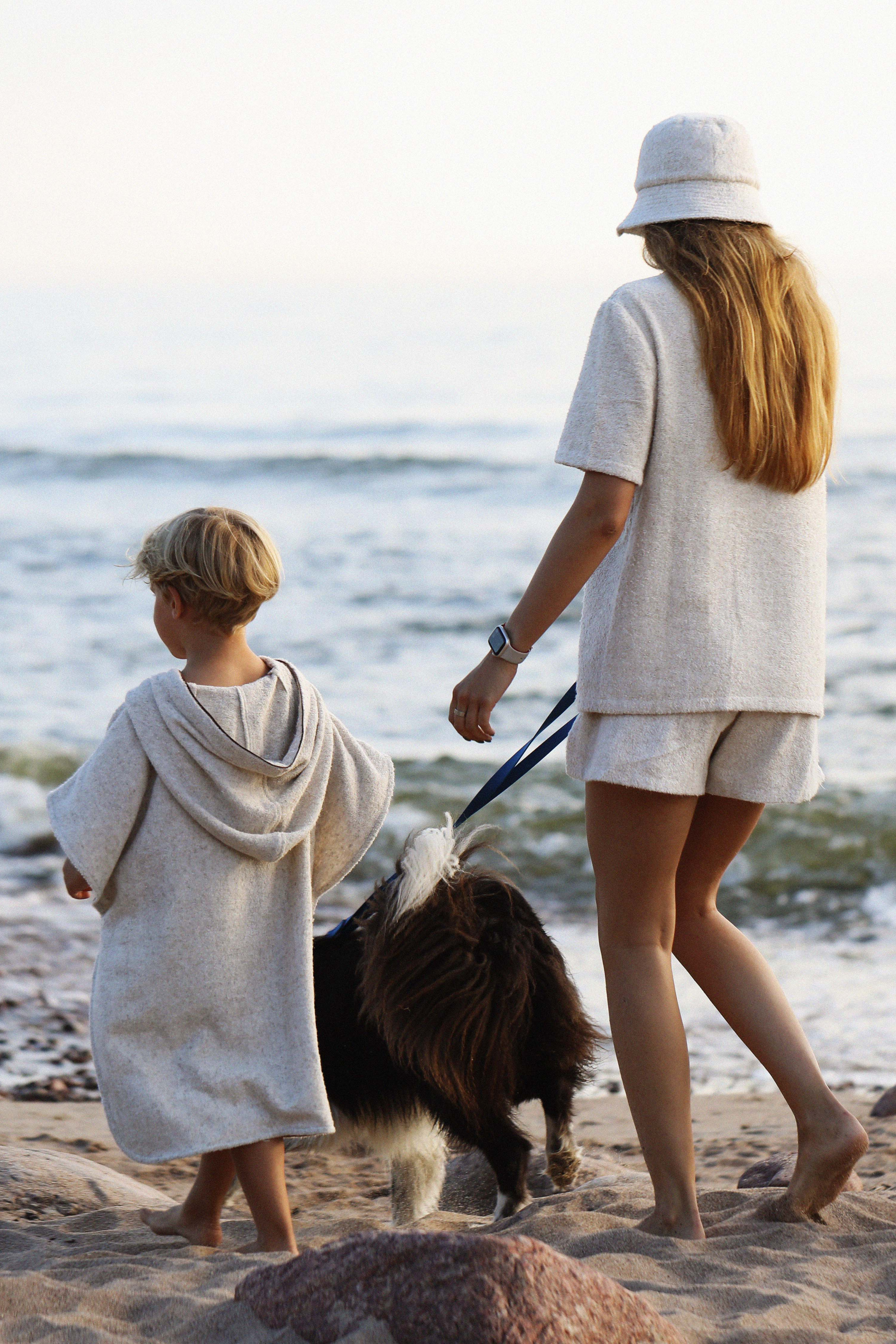 Everyday by Roberta kids hemp and bamboo fabric poncho for the beach